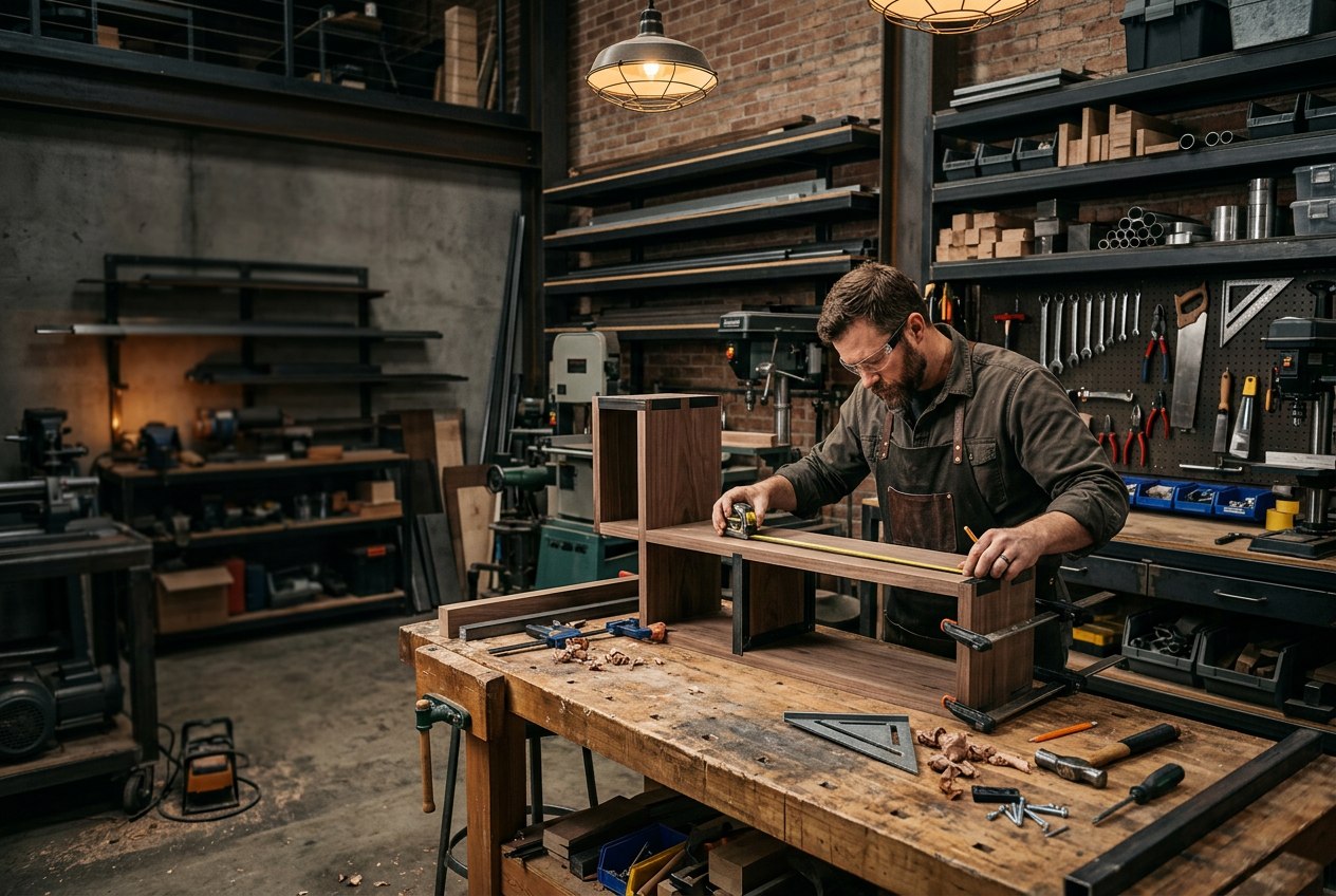 Workshop materials ready for the next build